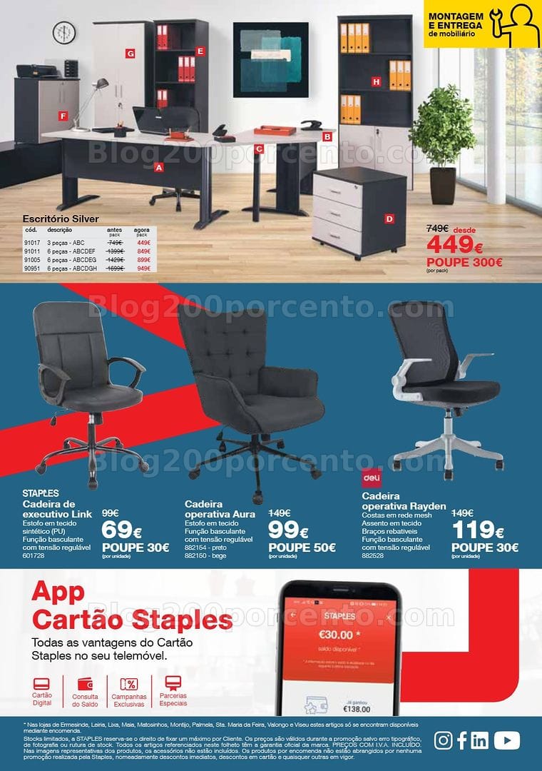 Antevisão Folheto STAPLES Promoções de 8 a 29 outubro